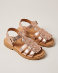 Sandale Flavy rose gold - paire en studio