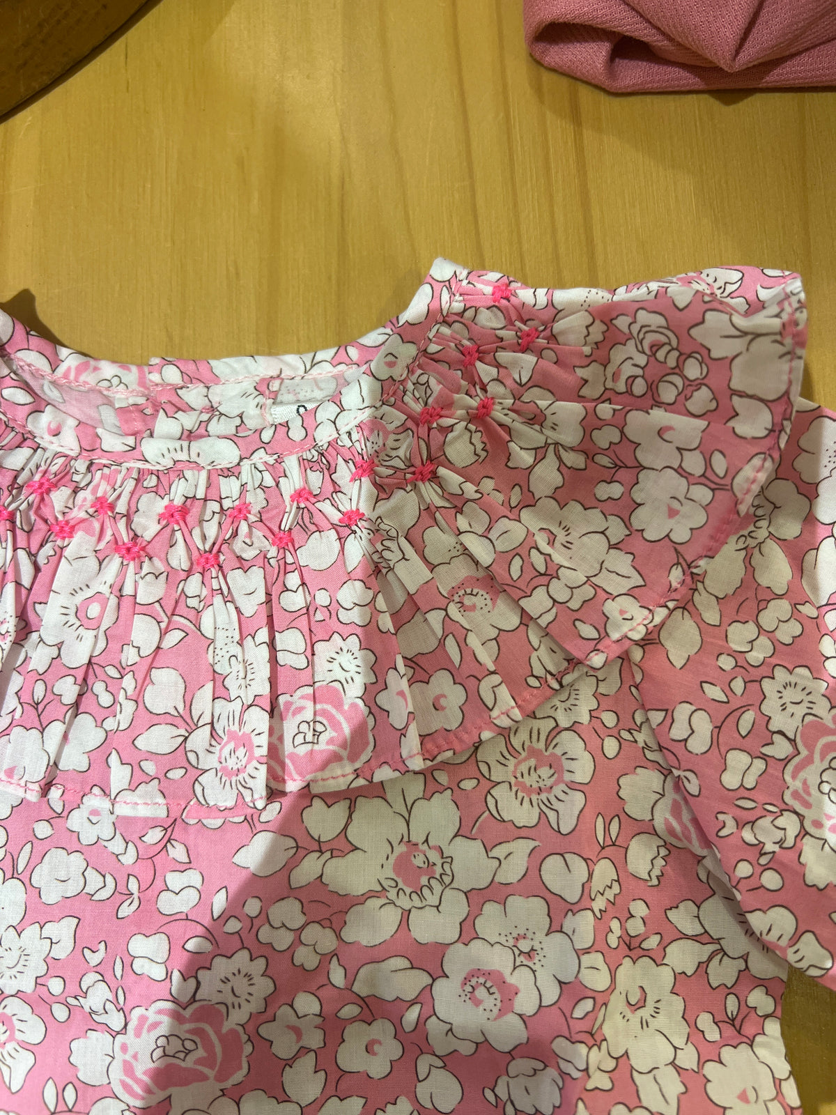 Blouse Rio- Rose et blanc