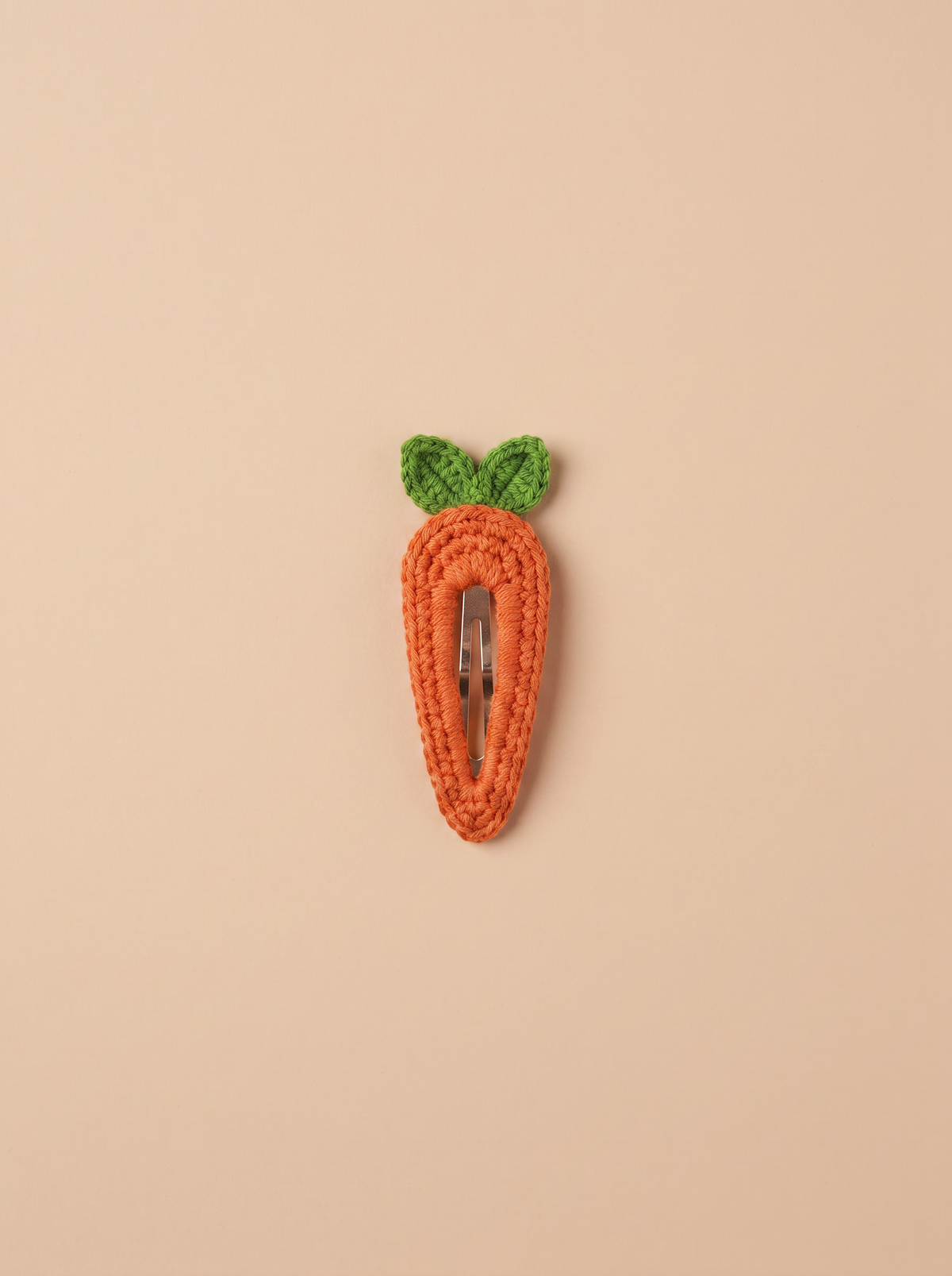 Barrette crochet Carotte - vue produit