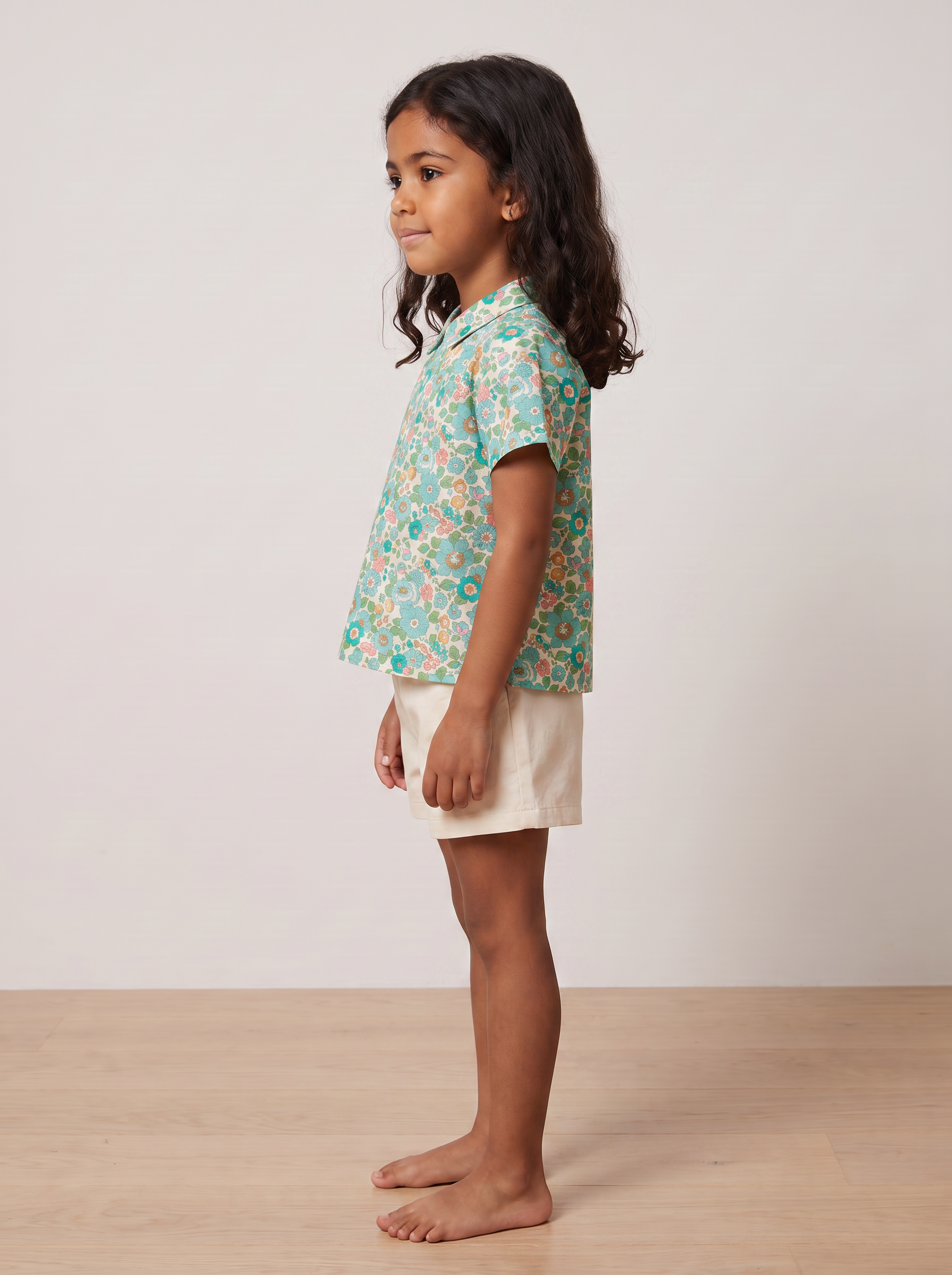 Blouse bégonia betsy vert - profil