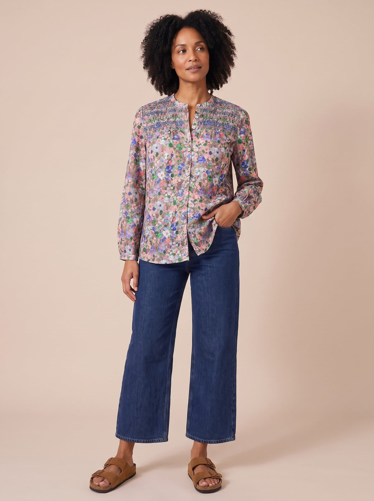 Blouse Gio Blurry portée - de face