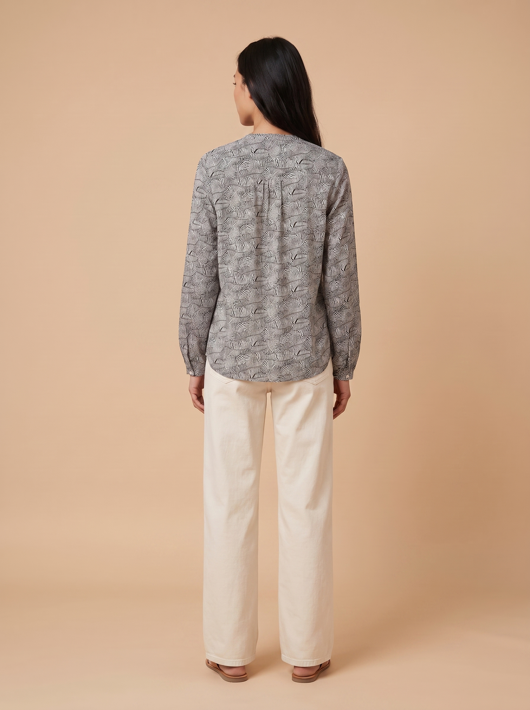 Blouse Gio zèbre — vue de dos