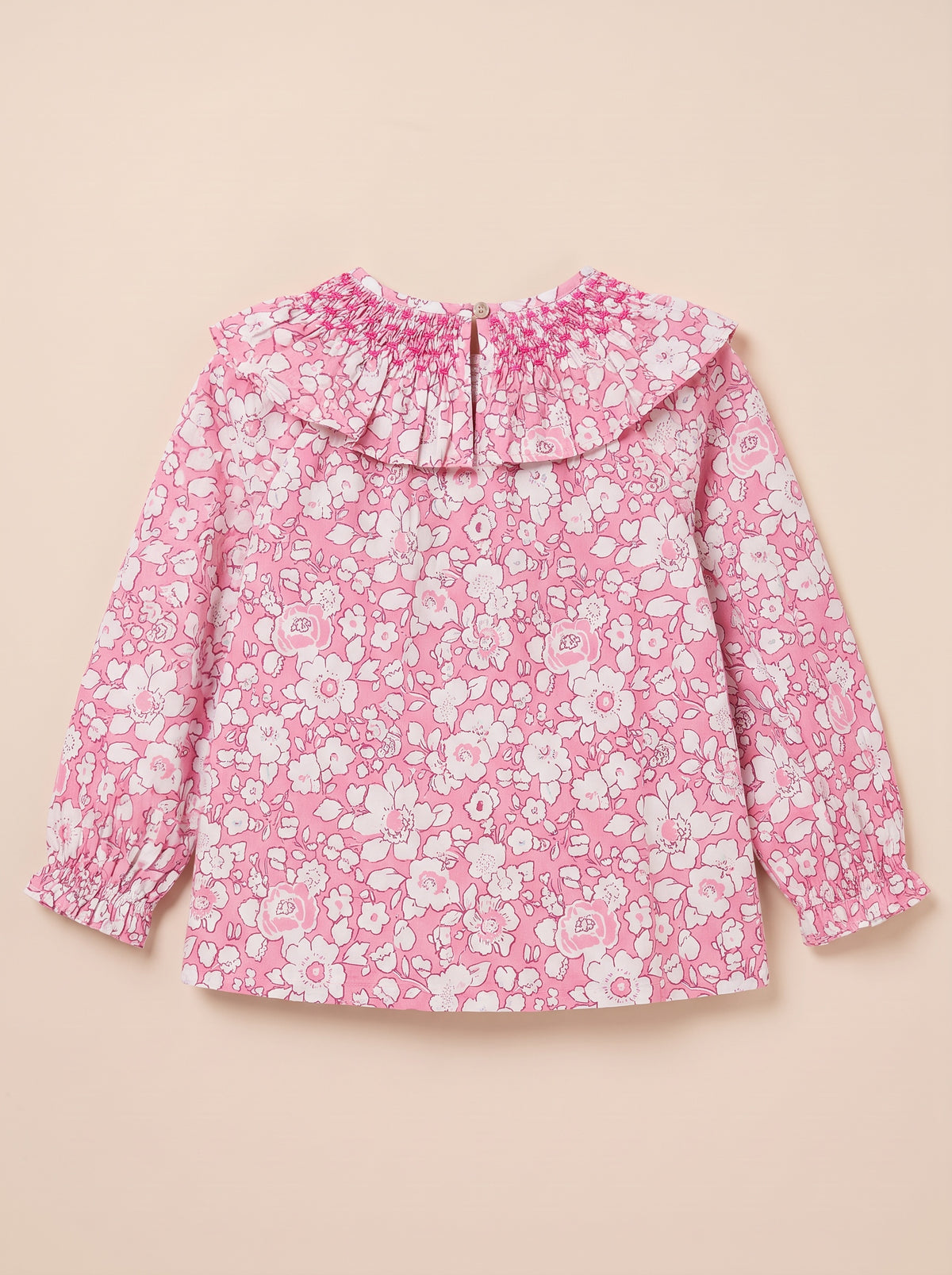 Blouse Rio- Rose et blanc – de dos