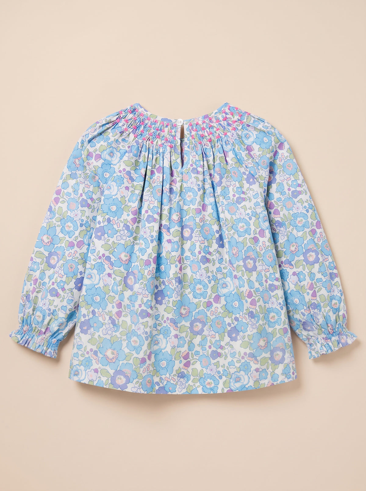 Blouse Sacha bleu violet – de dos