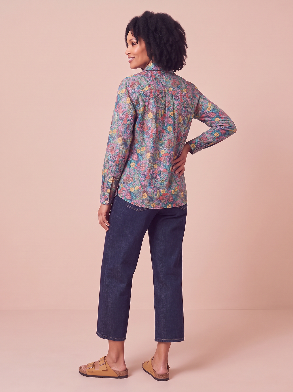 Chemise Christie Ciara de dos, imprimé fleuri multicolore