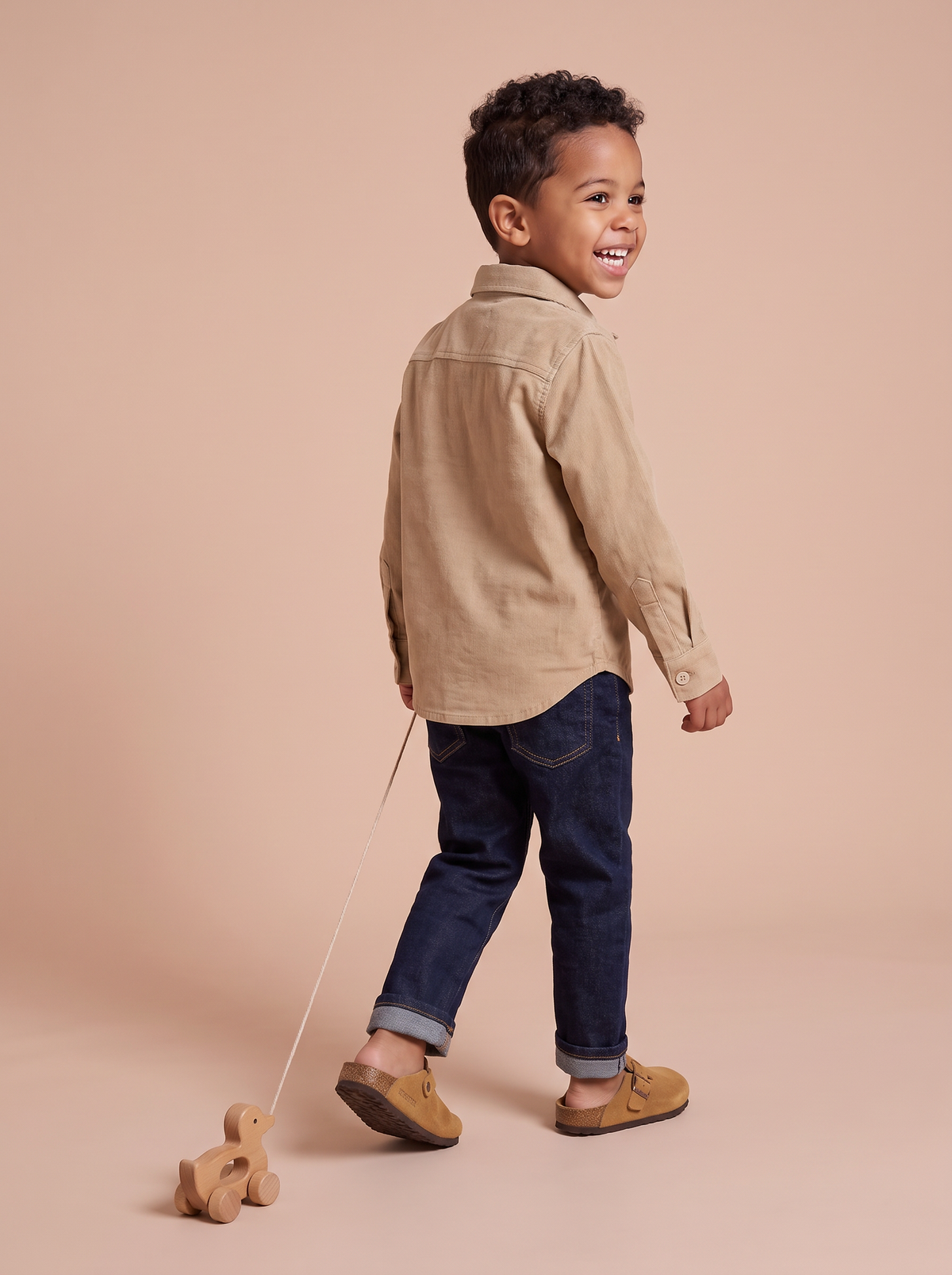 Chemise Lucas Beige - vue de dos