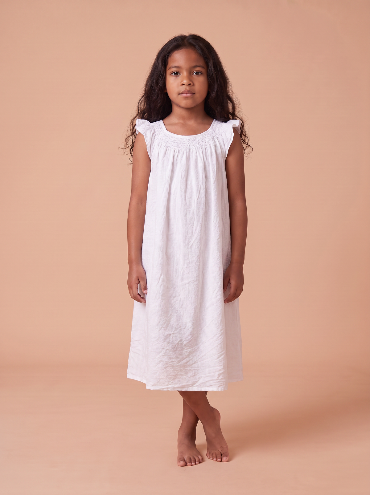 Chemise de nuit Nala portée - vue de face