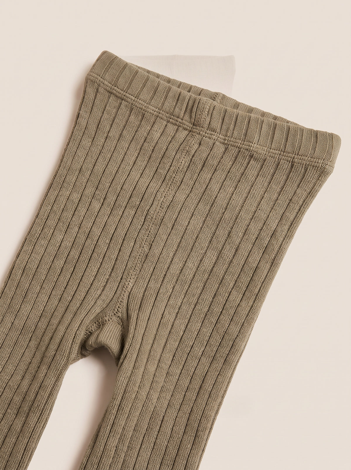 Collant Gypsy kaki - détail des côtes