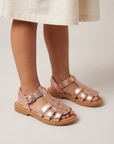 Sandale Flavy rose gold - portee