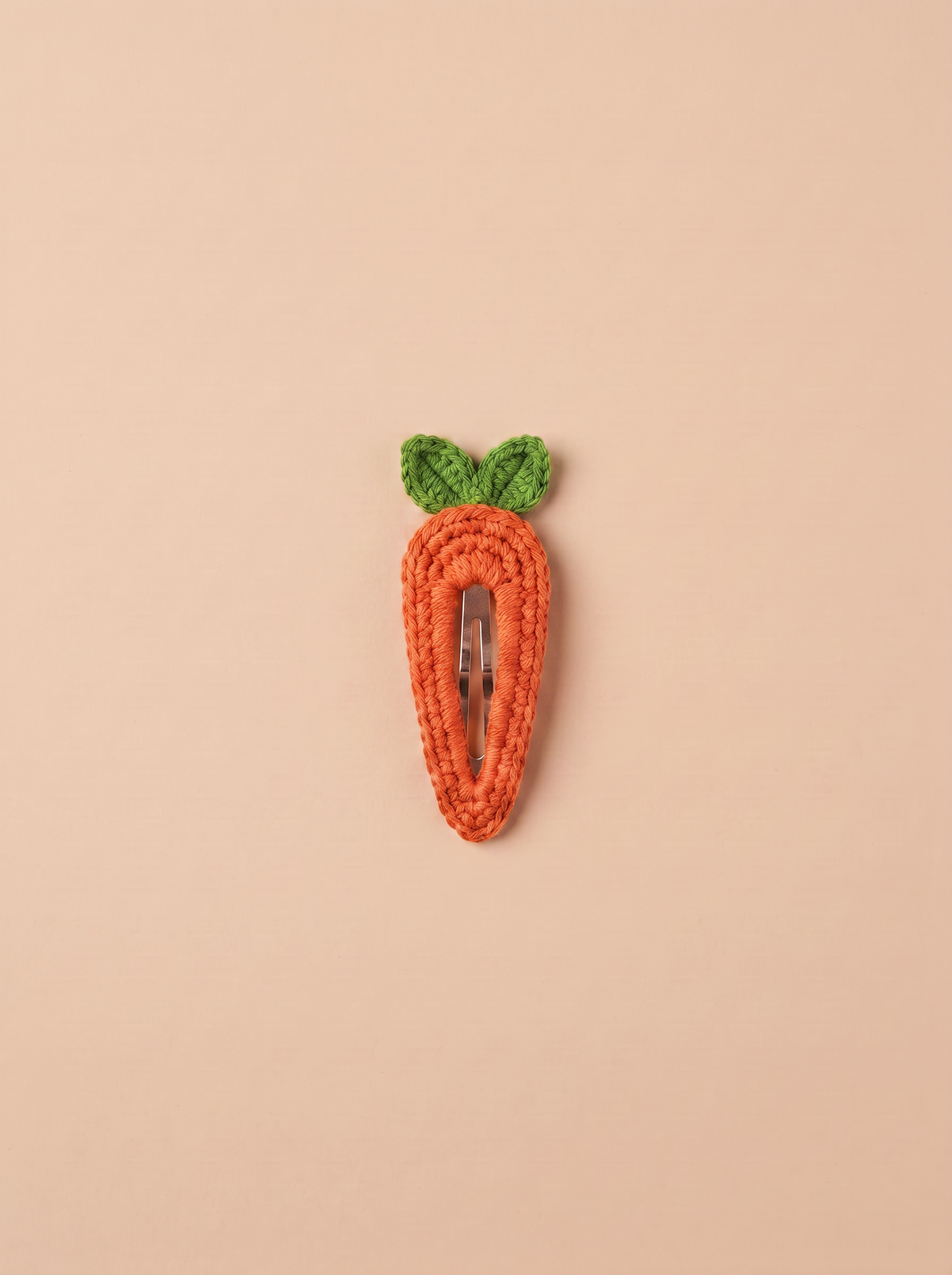 Barrette crochet - Carotte - vue produit