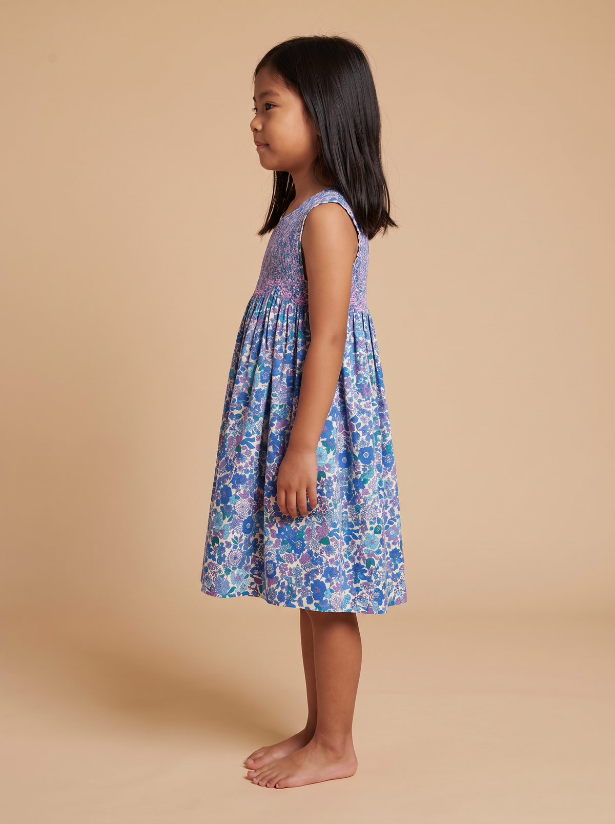 Robe Rita Aurora bleu - profil