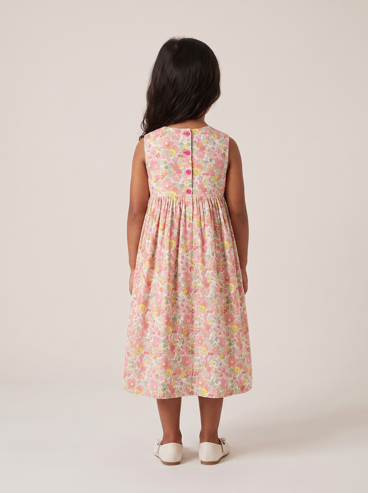 Robe Rita Betsy rose fluo - dos