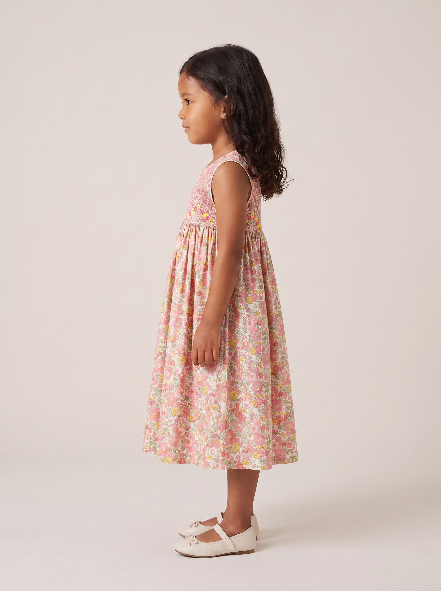 Robe Rita Betsy rose fluo - profil