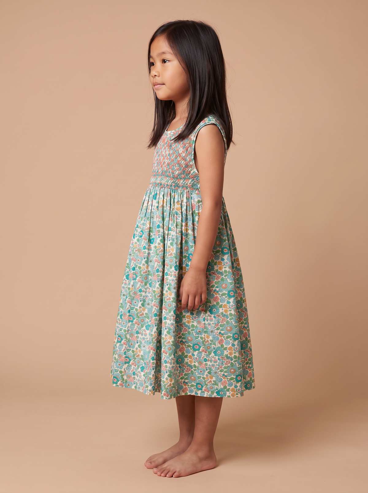 Robe Rita Betsy vert - profil