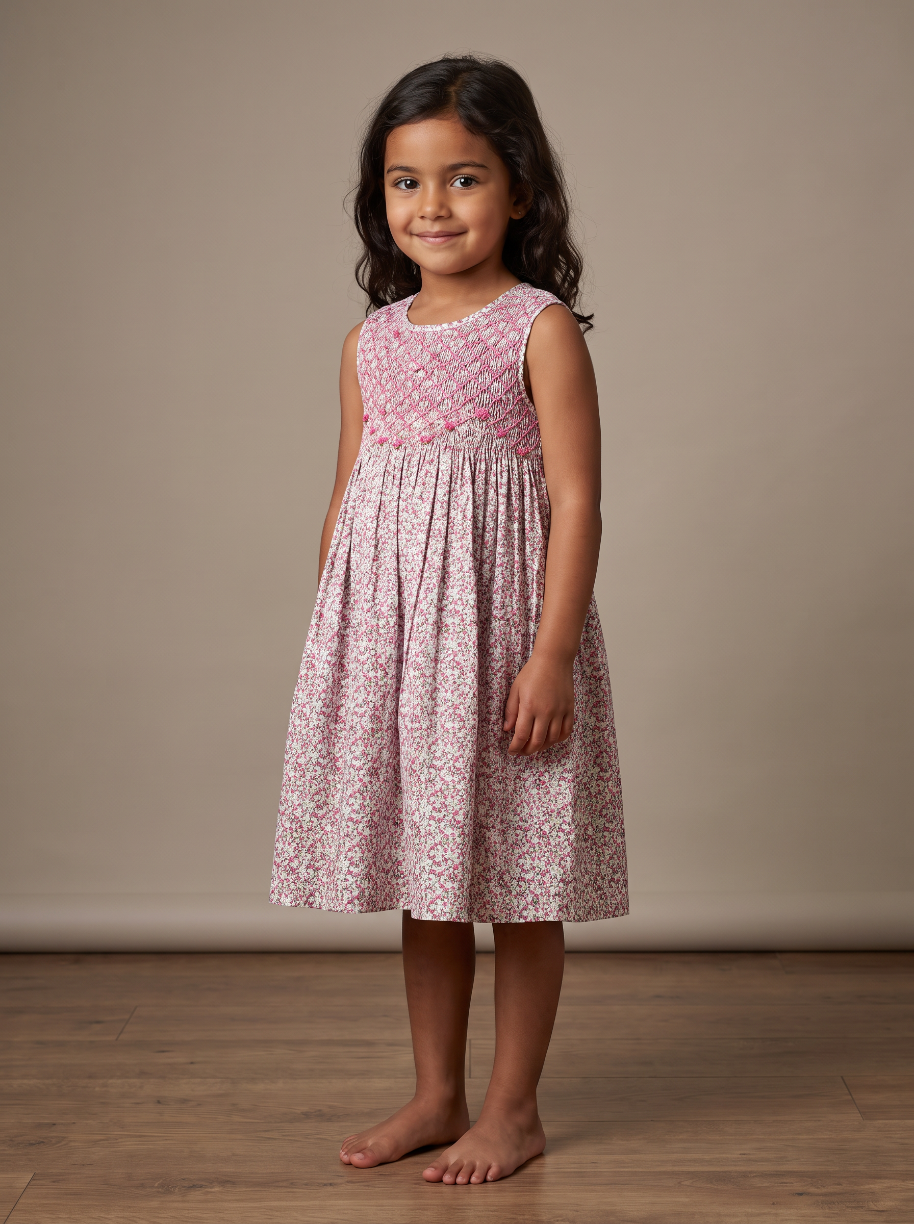Robe Rita-Pepper rose - vue de devant