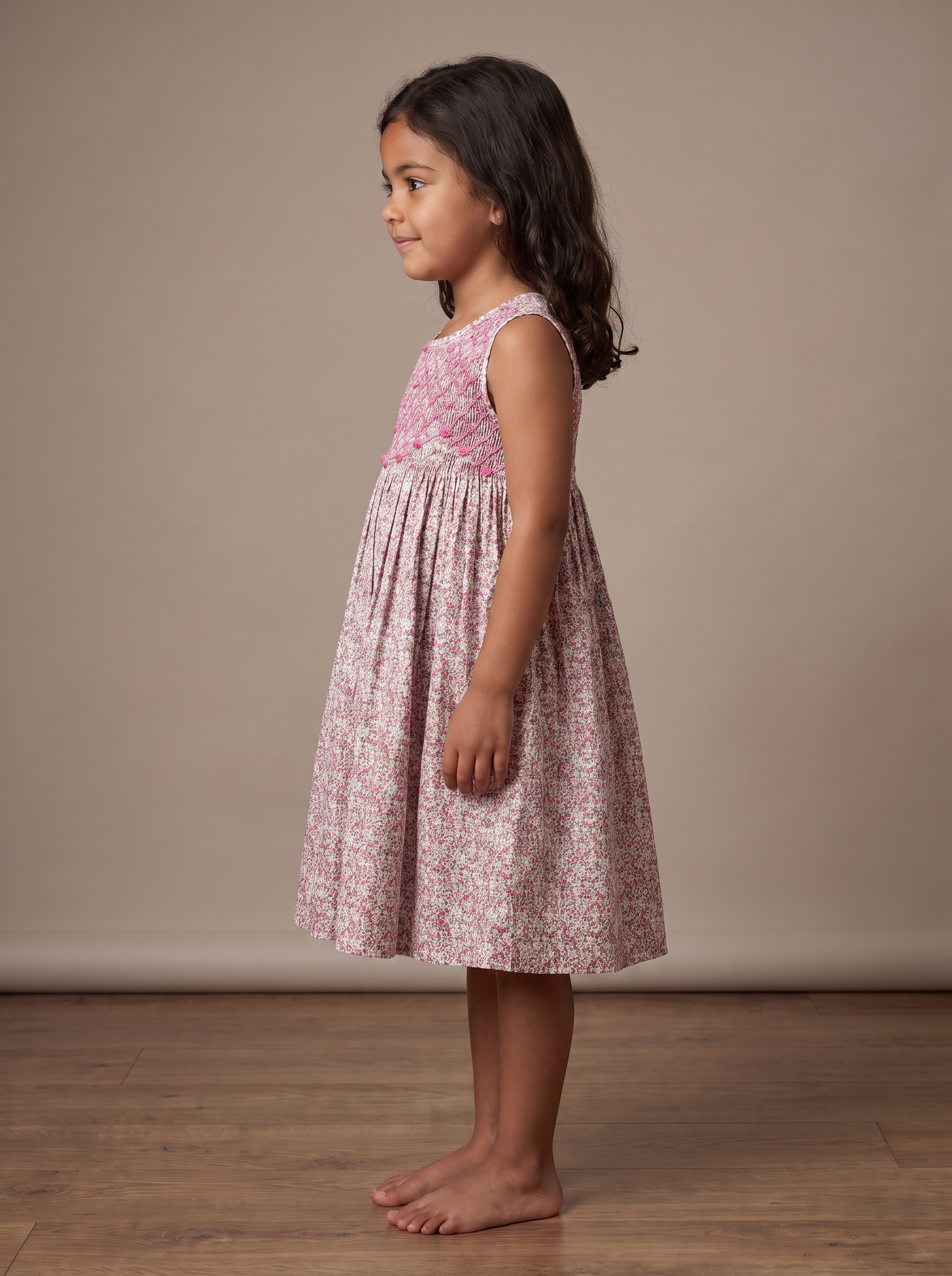 Robe Rita-Pepper rose - profil