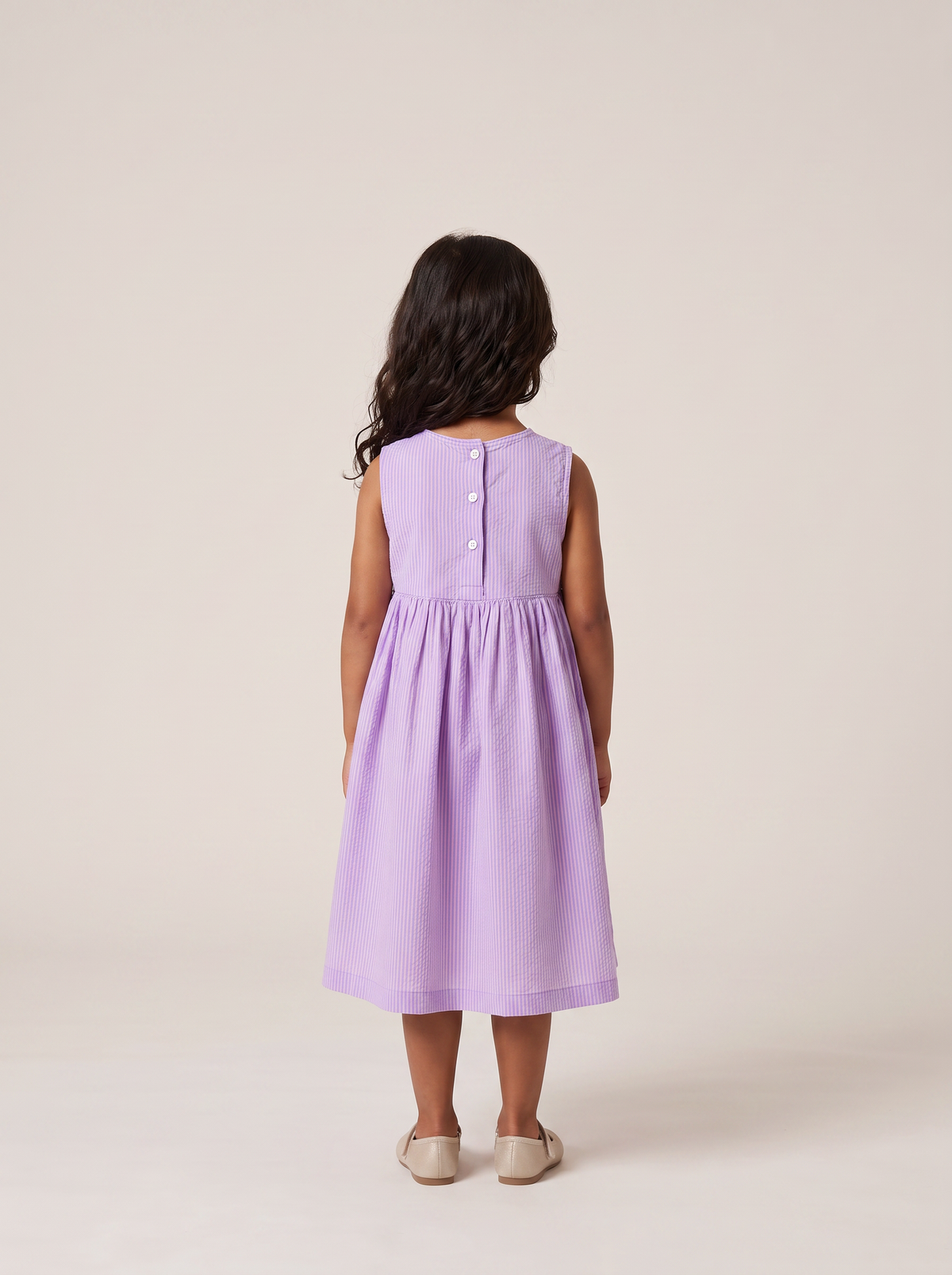 Robe Rita violet raye - dos