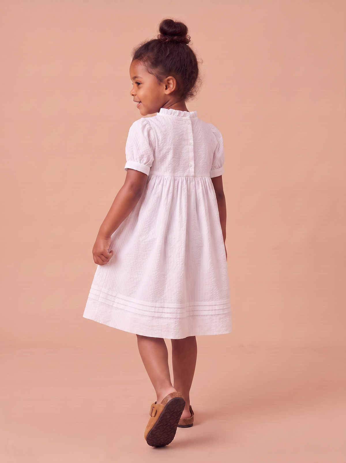 Robe Maya - vue de dos, dos boutonné