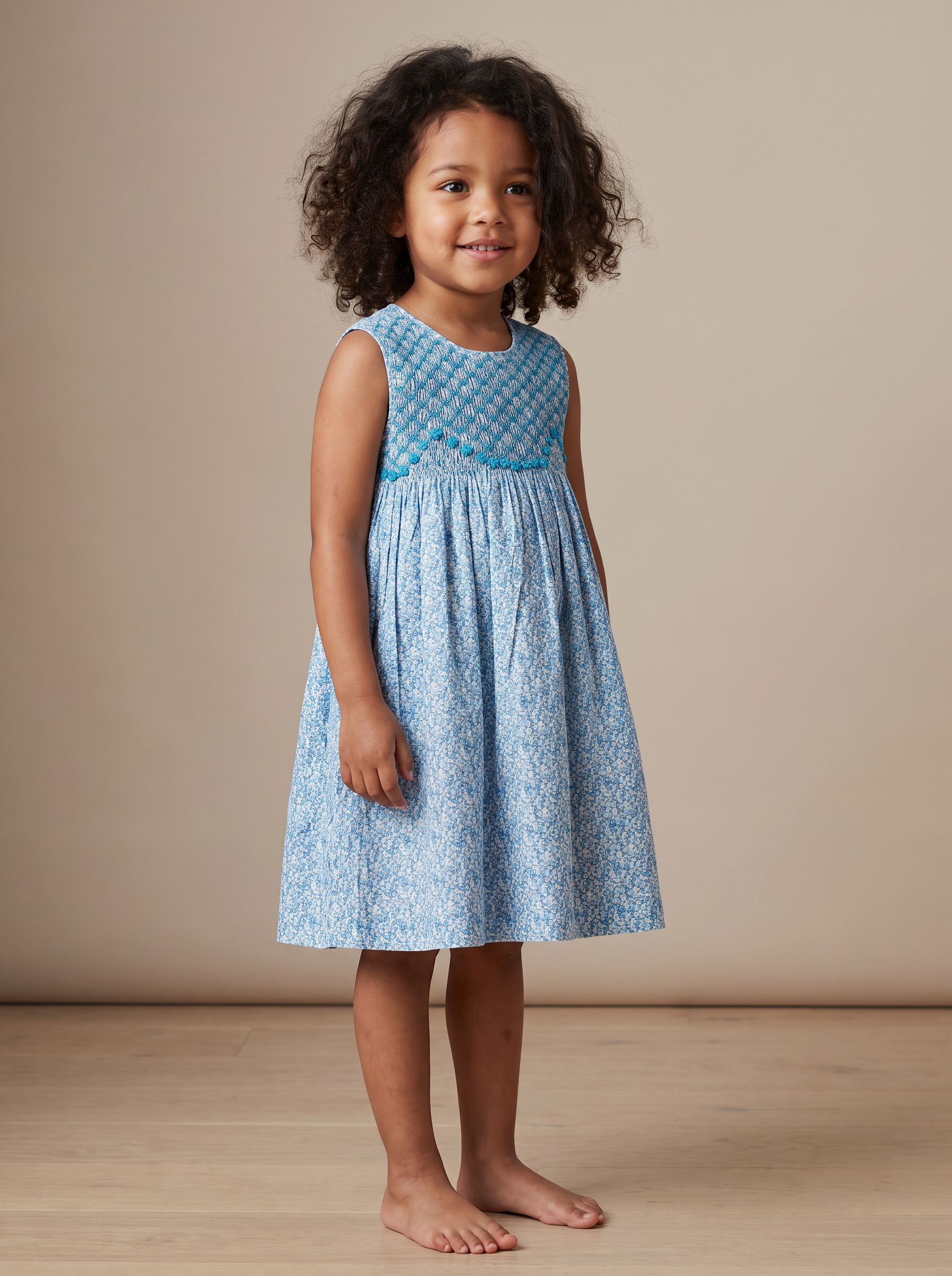 Robe Rita-Pepper bleu - vue 3/4