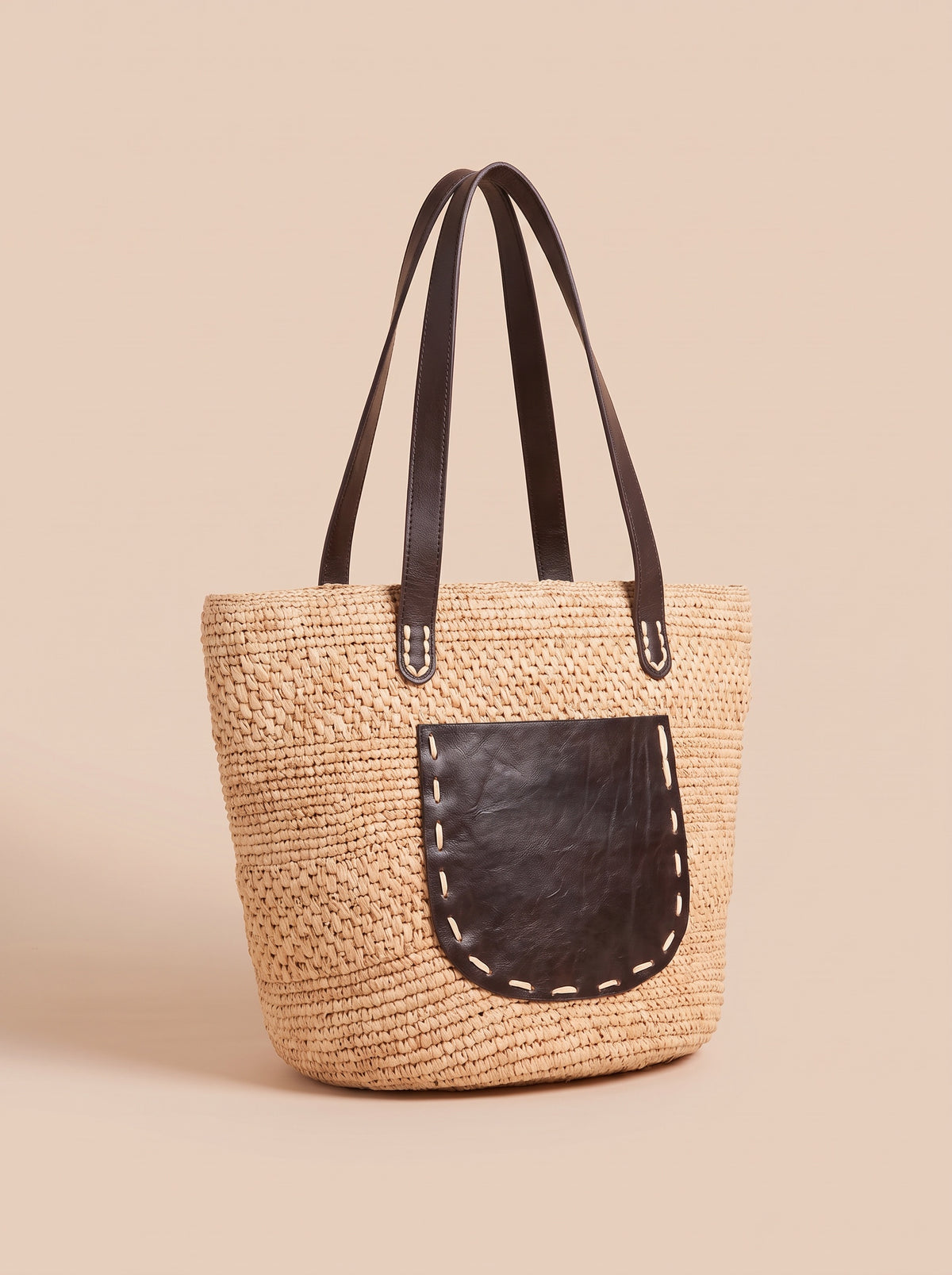 Sac Katana en raphia – vue 3/4