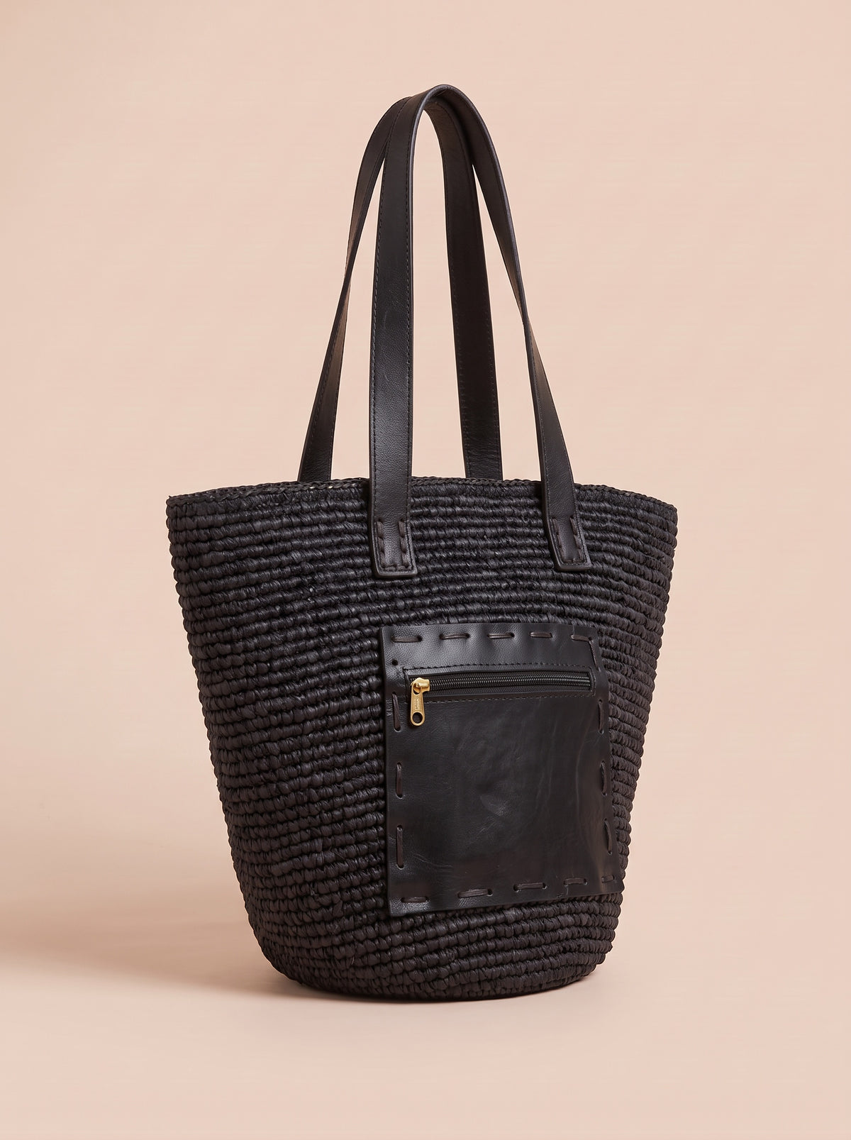 Sac Noa en raphia – vue 3/4