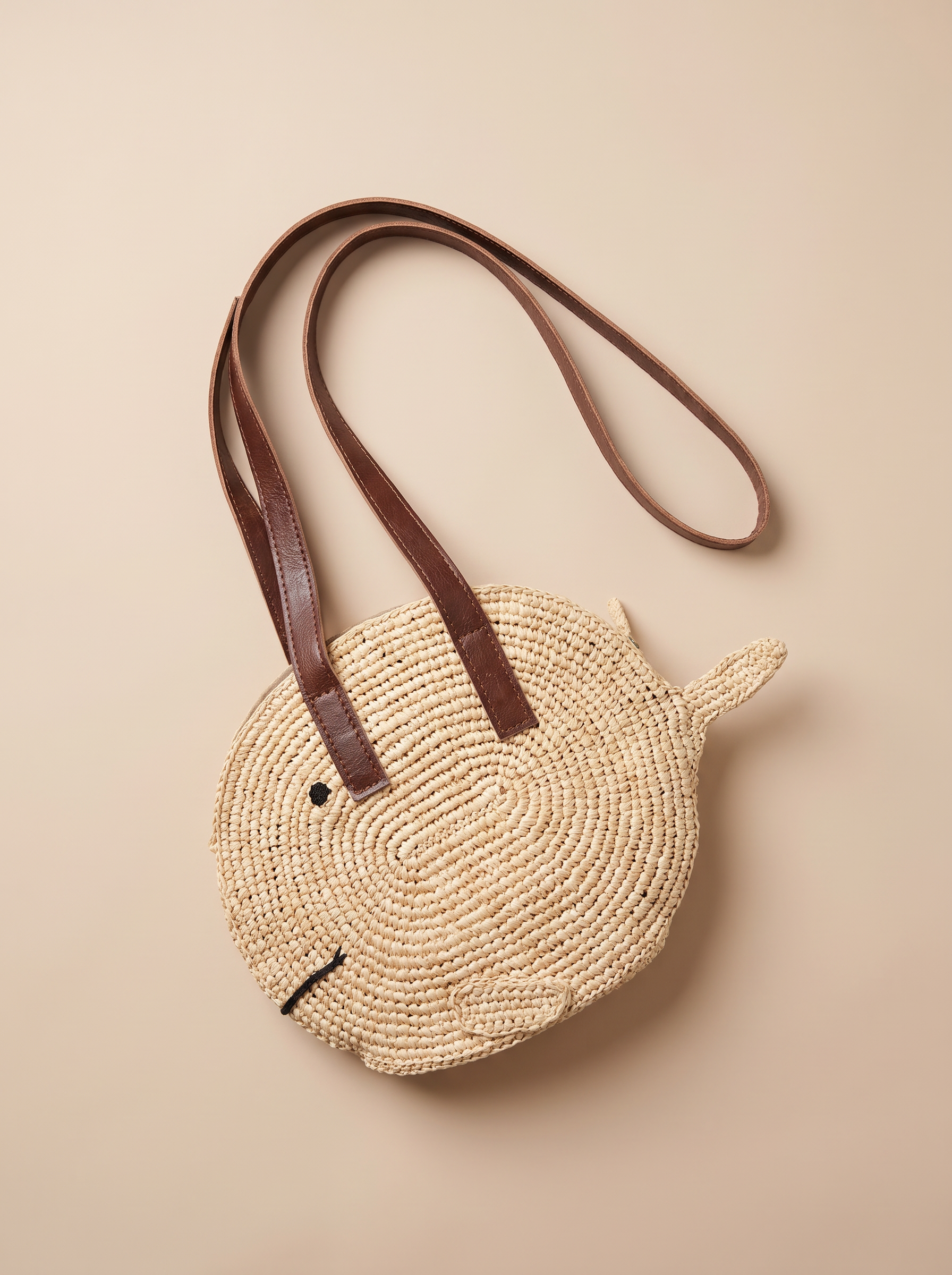 Sac poisson en raphia crocheté - vue produit